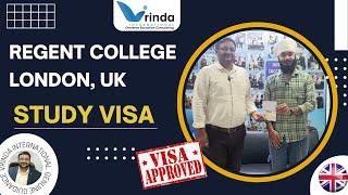 UK STUDY VISA I STUDENT FEEDBACK I REGENT COLLEGE LONDON I VRINDA INTERNARTIONAL