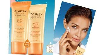 Avon Anew Solar Advance Spf 50 Ultra Matte Anti Aging Sun Protector Tinted - Medium Beige