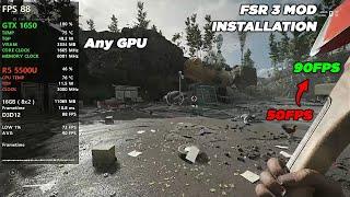 How to install FSR 3 mod on any game - No error - No crashing - Full smoothness