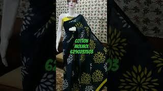 Summer cool collection Pure mulmul cotton bagru print sarees with CONTRAST blouse.***6290237503