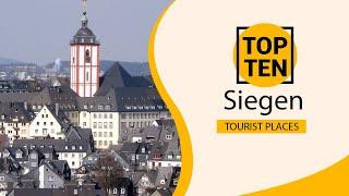 Top 10 Best Tourist Places to Visit in Siegen | Germany - English