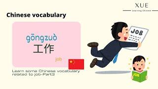 【Chinese Vocabulary】Job - Part3