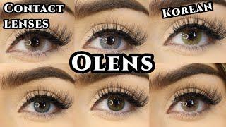 NEW COLOR LENSES! |OLENS LENSES |Korean Lenses! *on dark brown eyes!