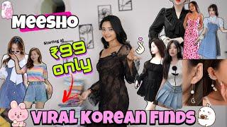 Meesho *Korean Finds* started at ₹99 only‍ #meesho #meeshohaul #koreanstyle #koreanoutfits