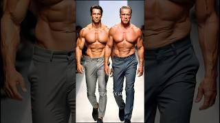 Then vs Now Hollywood Legends epic AI Runway | #Stallone #Schwarzenegger #VanDamme #BradPitt #AIArt
