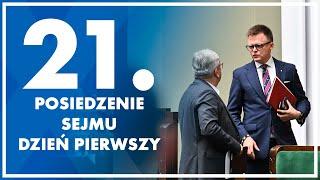 21. posiedzenie Sejmu - dzień pierwszy.  6 listopada  2024 r.