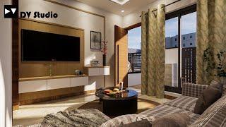 Drawing Room Interior | 30x45 House Plans || DV Studio