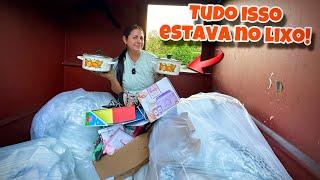 Dumpster diving! Tudo isso estava no lixo!