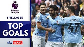 Geheimwaffe Gündoğan schlägt wieder zu! ‍️ | Best Goals Matchweek 35 | Premier League 22/23