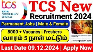 TCS NEW RECRUITMENT 2024 IN TAMIL  TCS NQT HIRING 2024 IN TAMIL  TN IT JOB VACANCY 2024 TAMIL