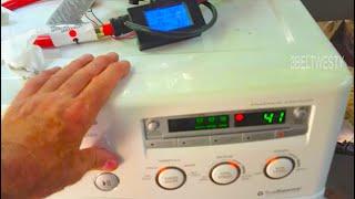 LG WASHER Power Consumption Test watt-hour meter