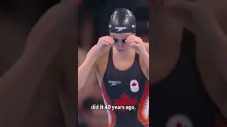 Summer Mcintosh creates history for Canada! #summermcintosh #canada#parisolympics2024 #toronto