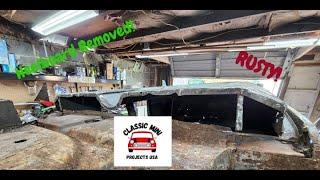 Project Simon: Heelboard removal & metal Repair, 1968 Classic Mini MK2