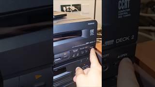 Technics CH510 Mini Stereo System from 1995 with Electric Cassette Deck Doors! #stereo #hifi #90s