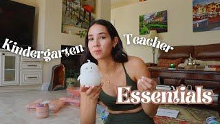 KINDERGARTEN TEACHER ESSENTIALS | must have classroom items for your first year teaching