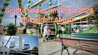 Größte Kirmes am Rhein 2024 in Düsseldorf Abbau 1.