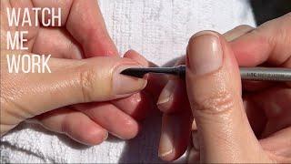 Pro nail tech does her own DIY manicure at home  beginner friendly 