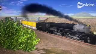 UP 4014 going over Cajon Pass in 2019 during Southwest Tour in Trainz Simulator 2