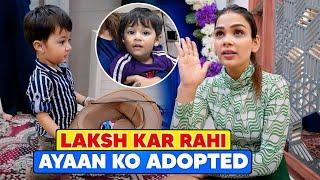 Laksh kar rhi hai ayaan ko adopted