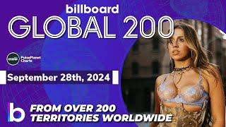 Billboard Global 200 Singles of This Week (September 28th, 2024)