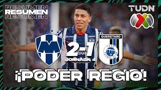 Resumen y goles | Monterrey 2-1 Querétaro | Liga Mx -AP2024 - J4 | TUDN