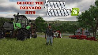 Farming Simulator 25     Need to harvest before that tornado hits