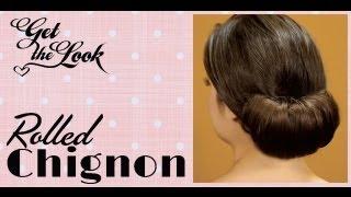 Get The Look: Rolled Chignon Hair Tutorial