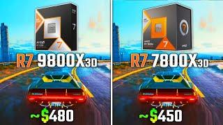 RYZEN 7 9800X3D vs RYZEN 7 7800X3D | Test in 6 Games