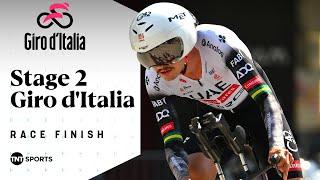 GREAT TIME TRIAL  | Men's Giro d'Italia Stage 2 Final KM's | TNT Sports Cycling