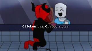 Chicken and Cheese animation meme | Roblox OC ( Blood and Flashing lights warning + read desc )