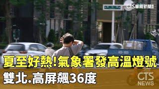 夏至好熱！氣象署發高溫燈號　雙北.高屏飆36度｜華視新聞 20250621@CtsTw