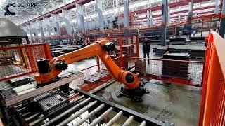 Робот для паллетирования панельных радиаторов (после сварки)| Panel Radiators Palletizing KUKA Robot