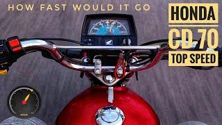 Honda CD-70 Top Speed | How Fast Would It Go | Gps tested | 2020