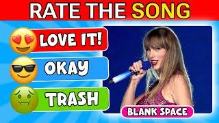 RATE THE SONG | Taylor Swift Songs Tier List  | Taylor's Version Music Quiz