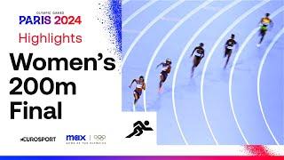 OLYMPIC CHAMPION!  | Women's 200m Final Highlights | #Paris2024 #Olympics