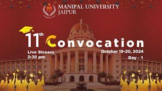 11TH CONVOCATION 2024   I  MANIPAL UNIVERSITY JAIPUR   I  19TH OCTOBER 2024  I  DAY - 1