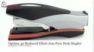 Swingline Optima 40 Reduced Effort Jam Free Desk Stapler Demo