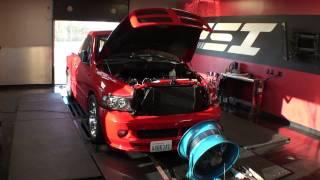 Supercharged Dodge Ram SRT-10 on dyno at PSI