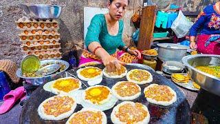 NEPALI STREET FOODS Across Kathmandu!! NEWARI Bara, Village CURRY, MOMO and More in Nepal!