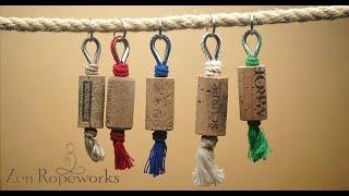 Wine cork key fob