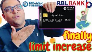 Bajaj finserv RBL Credit Card Limit increase