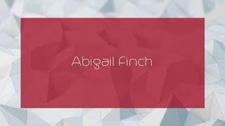 Abigail Finch - appearance