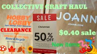 HOBBY LOBBY AND JOANNS CLEARANCE HAUL