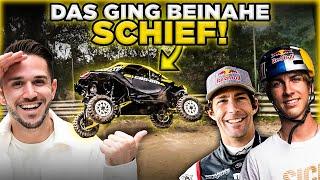 That almost went wrong  Can-Am Maverick with Fabio Wibmer & Travis Pastrana!