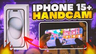 IPHONE 15 PLUS HANDCAM BGMI  | IPHONE 15 PLUS BGMI TEST | BGMI HANDCAM GAMEPLAY IN IPHONE 15 PLUS