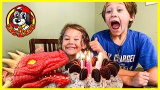 Kids Pretend  CALEB GETS A BABY DRAGON FOR HIS BIRTHDAY (GIGAPET COMES ALIVE!)