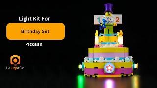 Classic Light Kit For Lego 40382 - Birthday Cake Set