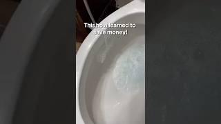 This how learned to save money! Great cleaning hack! #bathroom #hacks  #CleanTok #lifehacks #tips