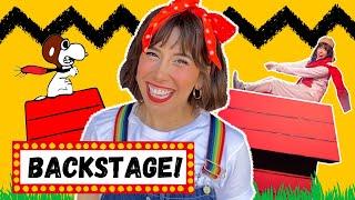 Backstage with SNOOPY! | You're a Good Man Charlie Brown Theatre Vlog with Bri Reads