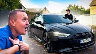 РЕАКЦИЯ БАТИ и ДРУЗЕЙ НА МОЮ AUDI RS6! ПОПАЛИ В ДТП!? УЛИЧНЫЕ ГОНКИ!